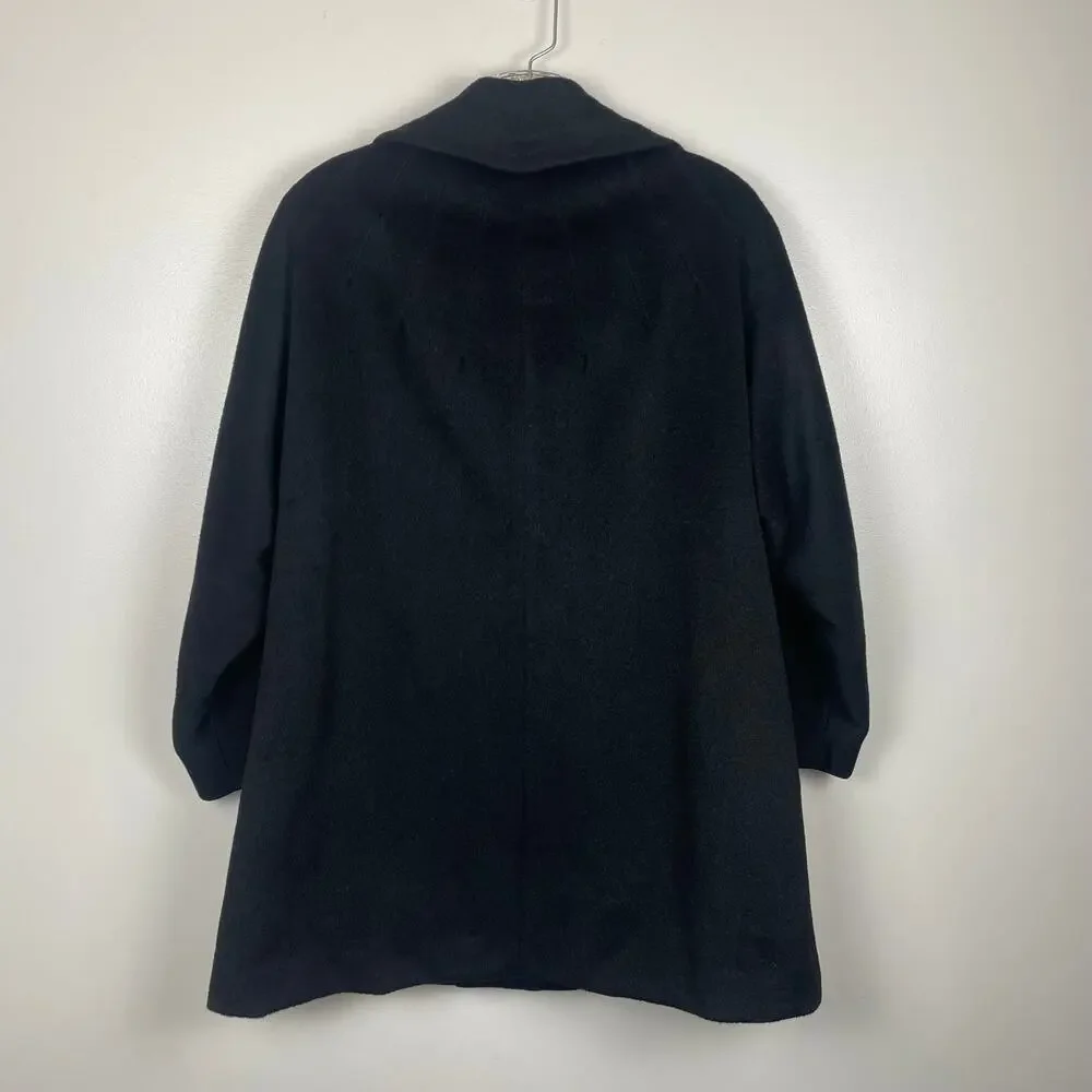 VINTAGE DEL MAR by RICE Black Coat-Women's Size Small/Medium - Picture 2 of 5
